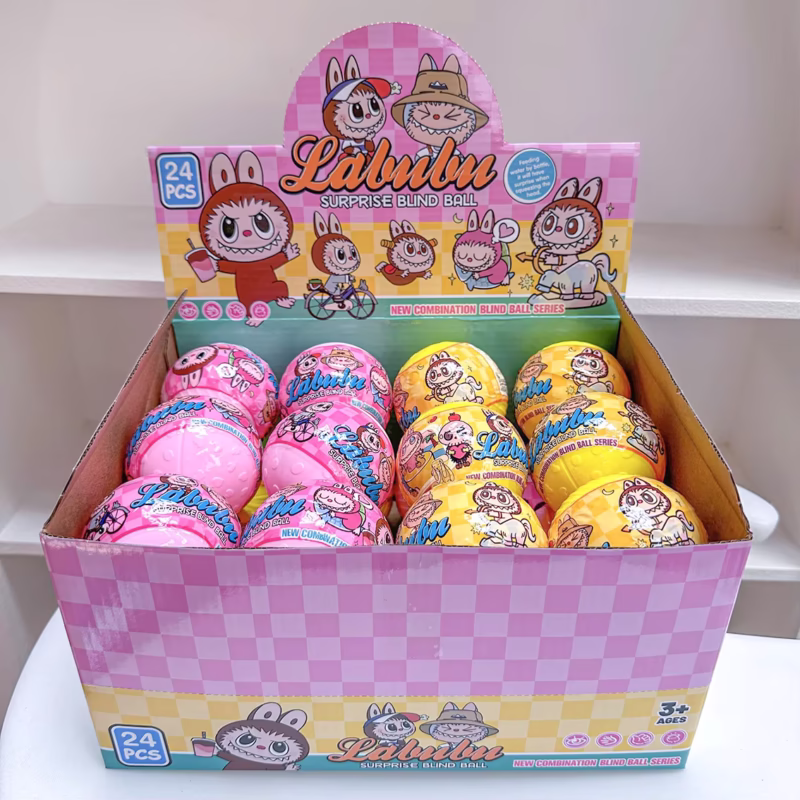 Kawaii Toys Labubu Twisted Egg Blind Box Surprise Box Cartoon Adorable Figure Pendant Ornament Pendant Keychain - Image 2