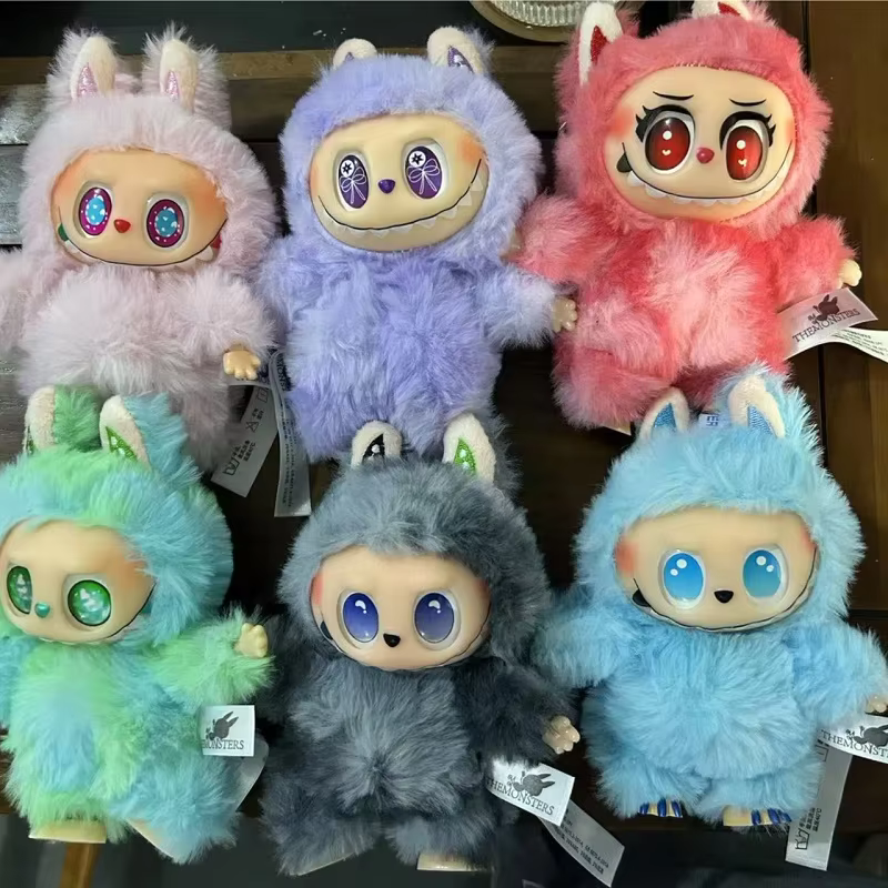 The Monsters Big Into Energy Series The Labubu V3 Face Doll Action Figure Comes in a Blind Box With Keychain. New