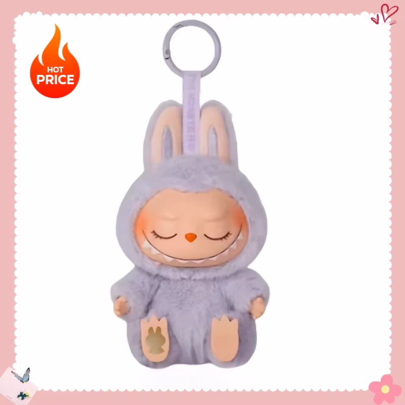 This amazing keychain pendant is a delightful Labubu Has a Seat figure and will put a smile on any child’s face. This is a monster pendant doll and at the same time a wonderful piece to add to kids keychains and makes a perfect gift.