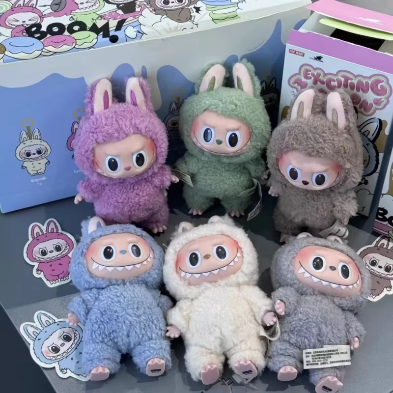 Alluring Anime Character Available: Kawaii Monster Imitate Labubu Blind Box Toy Series Pendant Doll Model Anniversary Gift: Keychain Toy