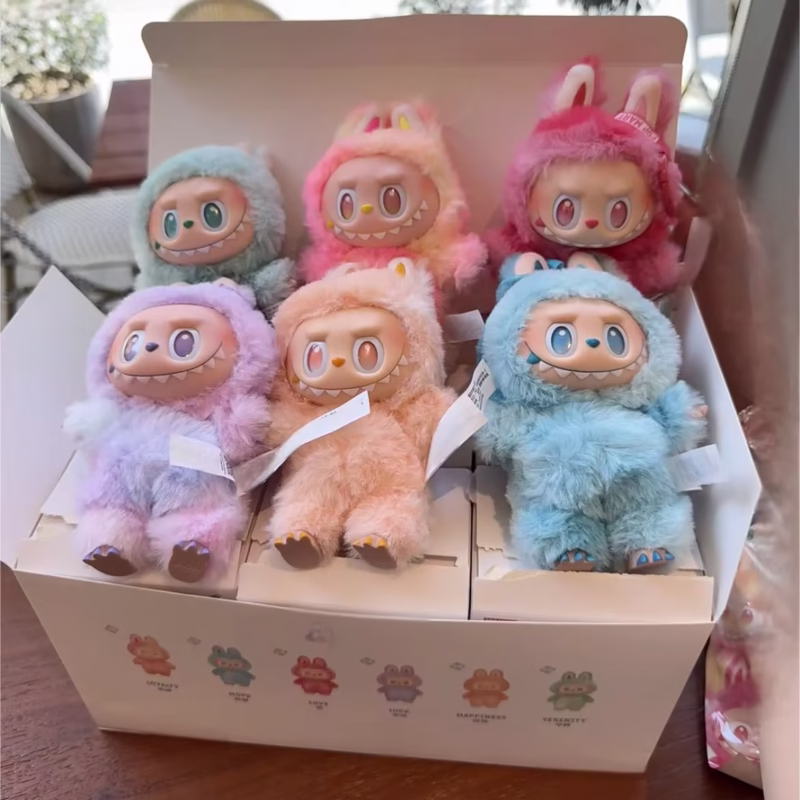 Gifts for Kids' Birthdays: Anime Figure for Labubu Blind Box Have A Seat Series PVC Pendant Kawaii Doll Model Toy Monster Keychain - Image 3