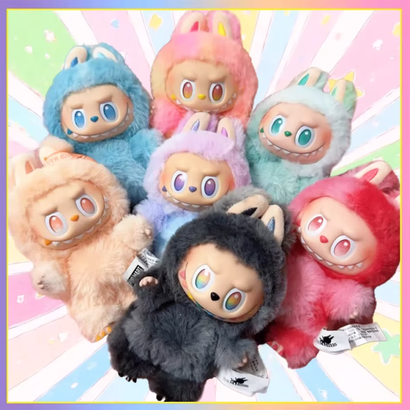 Masterful craftsmanship is used for the boxed face doll keychain action figure guarantee. During unboxing, be captivated by Labubu V3 from the Monsters Big Into Energy Series - Image 3