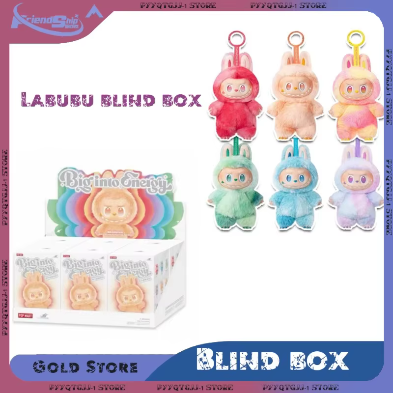 The mystery box includes a plush doll and is decorated with a kawaii Labubu monster making it perfect for children or any toy lover